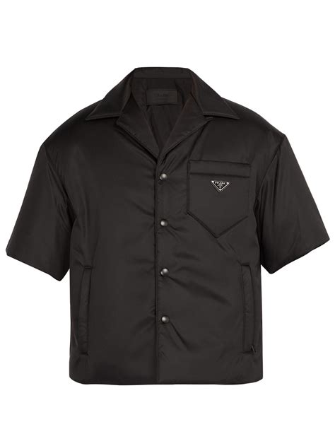 prada black button down shirt|prada button up shirts.